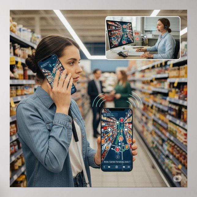 Zugängliche Navigations-App Poster (Vorne)