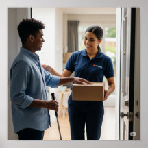 Zugängliche Paketlieferung