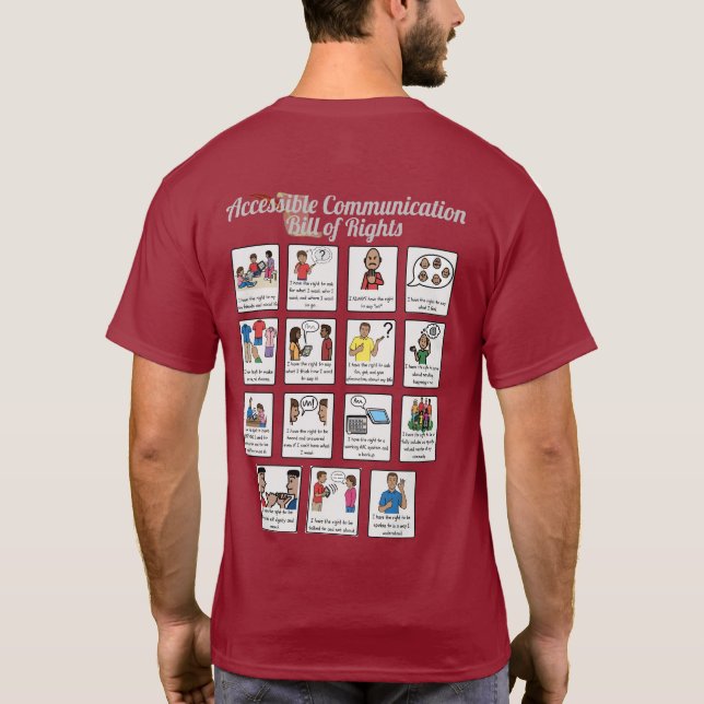 Zugänglicher T - Shirt von Kommunikationsgrundsätz (Rückseite)