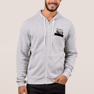 Zugänglicher Wolf/Geist des Wolfes Reißverschluss Hoodie