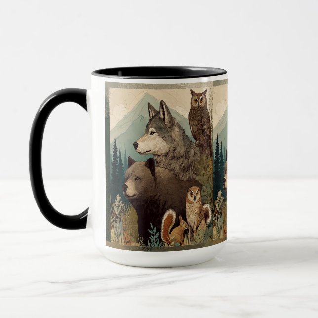 Zugänglicher Wolf : Wildnis-Tasse Tasse (Links)