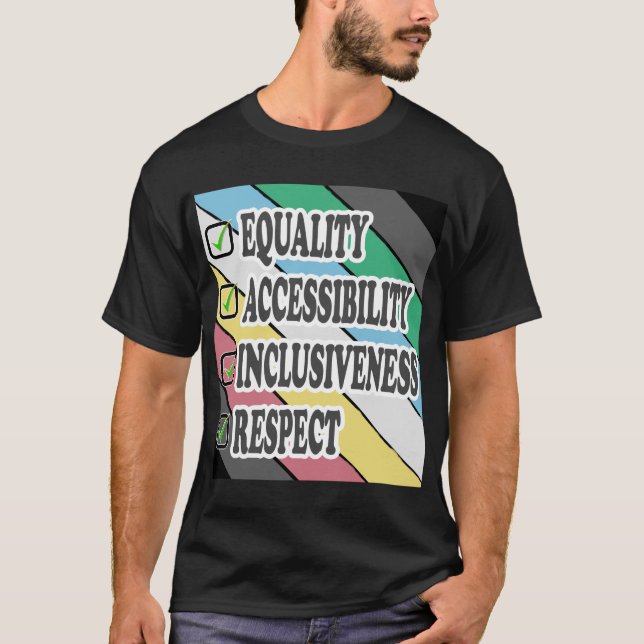 ZUGÄNGLICHKEIT VON Invaliditätsnachweisen T-Shirt (Vorderseite)
