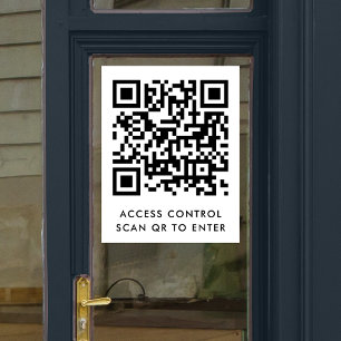 Zugangskontrolle   Türschloss QR-Code-Scan zum Ein Fensteraufkleber