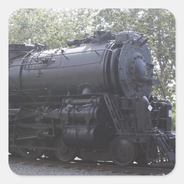 Zugaufkleber Quadratischer Aufkleber (Vorderseite)