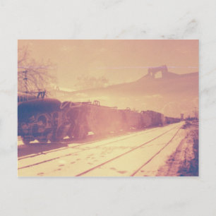 Zugbahnhof Postkarte