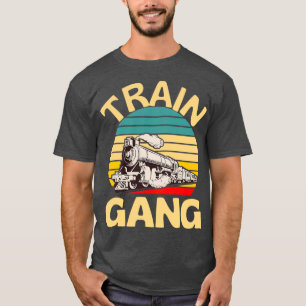 Zugbandbahn Lokomotive Spaß T-Shirt