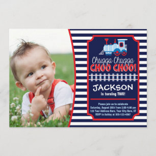 ZugBirthday Einladung mit Umschlägen