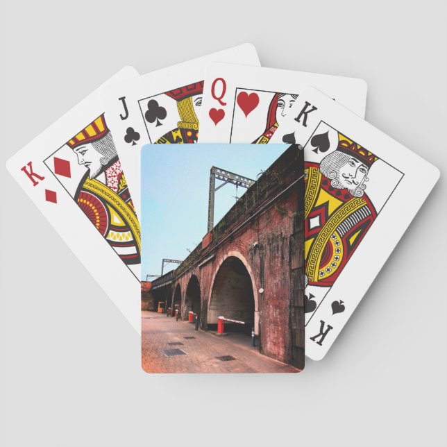 Zugbrücke Spielkarten (Rückseite)