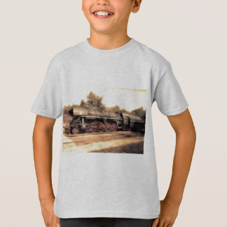 Zugdampfbahn Steampunk Motor Zielort T-Shirt