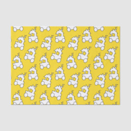 Züge auf Gelb Seidenpapier