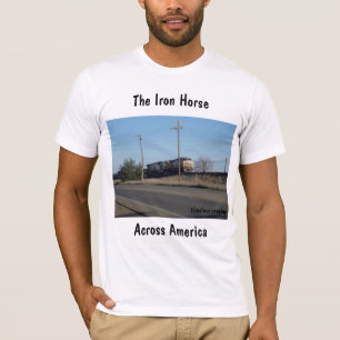Züge bauten Amerika T - Shirt, Bekleidung, Menswea T-Shirt