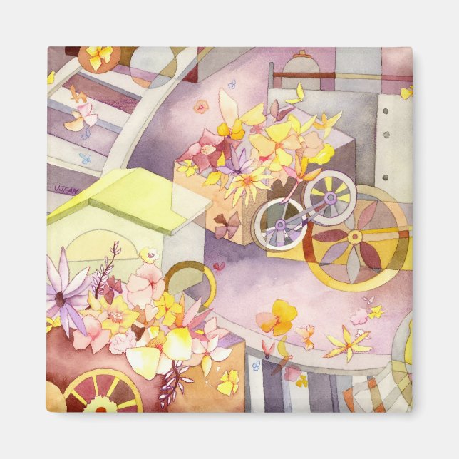 Züge der Blume Magnet (Vorne)
