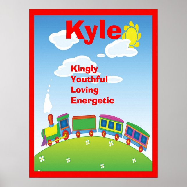 Züge Eisenbahn Jungs jeder Art Art Print Room Deko (Vorne)