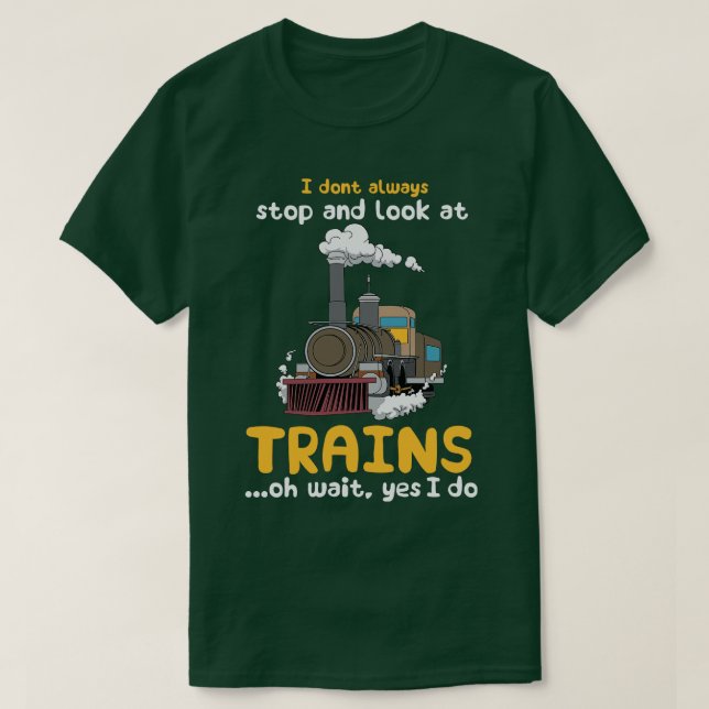 Züge Eisenbahn Lover 2 T-Shirt (Design vorne)