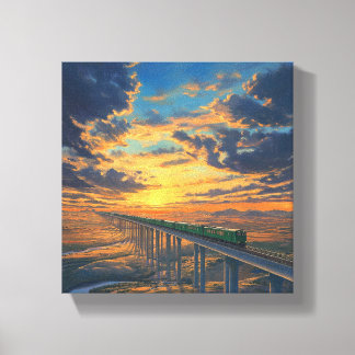 Züge in der Wildnis Leinwanddruck