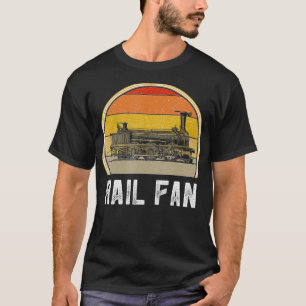 Züge Liebhaber des Vintagen Zuges Bahn Fan Bahn T-Shirt