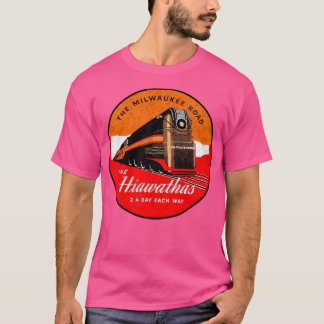 Züge Milwaukee Road The Hiawathas Vintag Sty T-Shirt