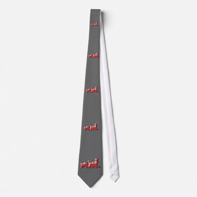 Züge Necktie, roter Entwurf des Triebwerks Krawatte (Vorderseite)
