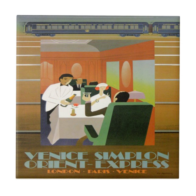 Züge, Orient-Express, Fliese (Vorderseite)