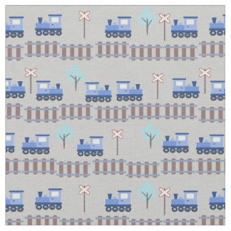 Züge und Eisenbahn in Rollen Stoff
