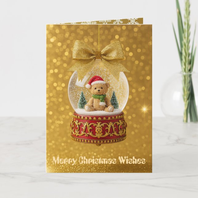 Zugeklappte Weihnachtskarte Feiertagskarte (Vorderseite)