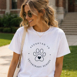 Zugelassen zur Veterinärschule, zukünftiger Tierar T-Shirt