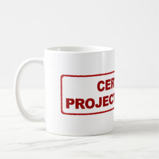Zugelassene Projektleiter-Kaffee-Tasse Tasse (Links)