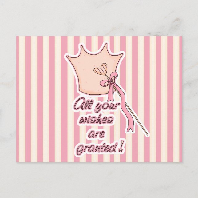 Zugelassene Wünsche Postkarte (Vorderseite)