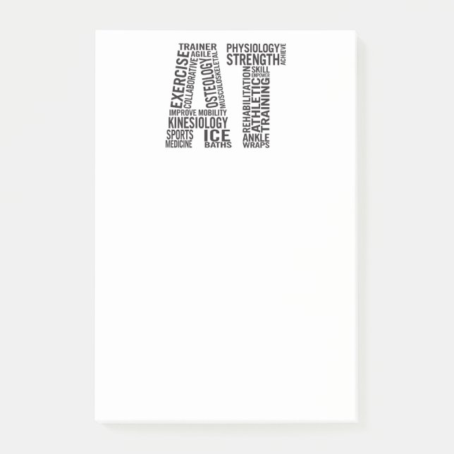 Zugelassener athletischer Trainer AN Post-it Klebezettel (Vorderseite)