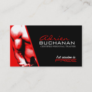 Zugelassener persönlicher Trainer Visitenkarte