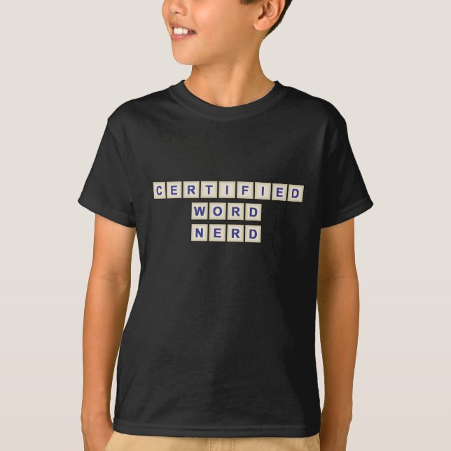 Zugelassener Wort-Nerd T-Shirt (Vorderseite)