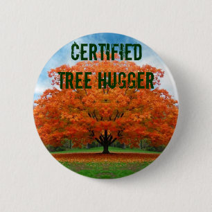 zugelassenes Baum hugger Button