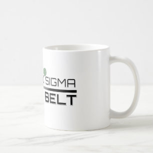 Zugelassenes Mageres sechs Sigma-schwarzer Gürtel Kaffeetasse