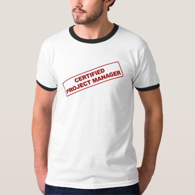 Zugelassenes Projektleiter-Shirt T-Shirt (Vorderseite)
