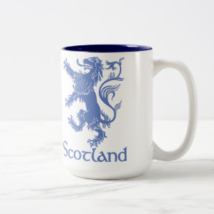 Zügellose Löwe-Tasse Schottlands, schottisches Zweifarbige Tasse