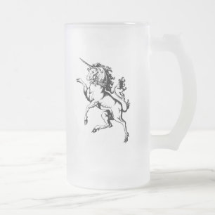 Zügelloses Einhorn Mattglas Bierglas