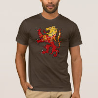 Zügelloses Shirt des brennenden Löwes (dunkel)