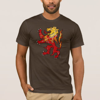 Zügelloses Shirt des brennenden Löwes (dunkel)