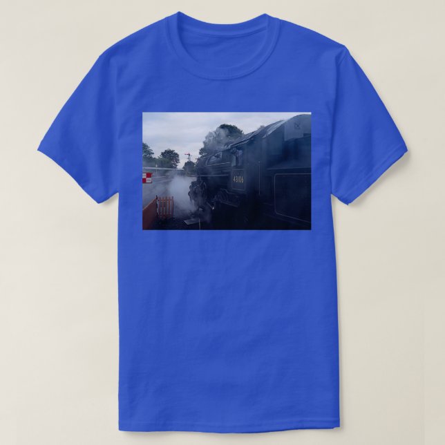 Zugfahrer am frühen Morgen T-Shirt (Design vorne)