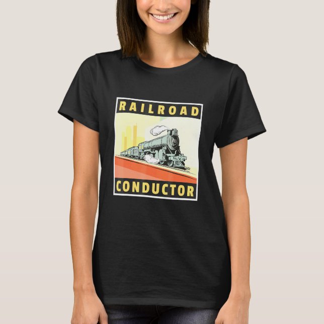 Zugfahrscheinwerfer T-Shirt (Vorderseite)