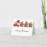 Zugfahrt mit dem Weihnachtsmann und den Freunden