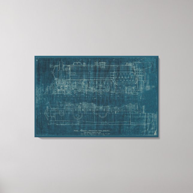 Zugkonzept I Leinwanddruck (Vorderseite)