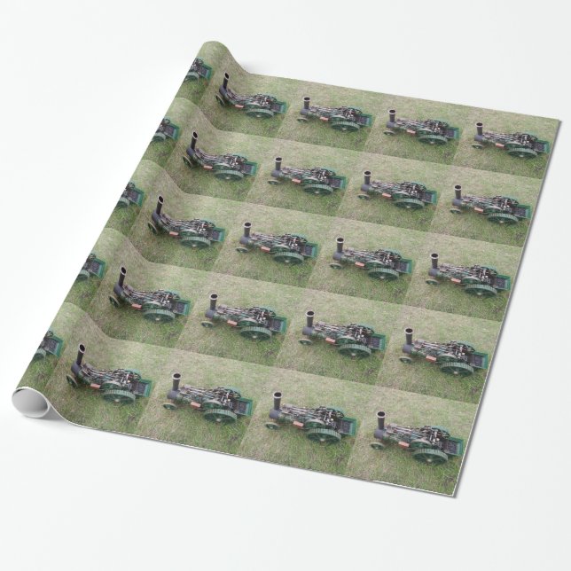 Zugkraft-Motor-Modell Geschenkpapier (Ungerollt)