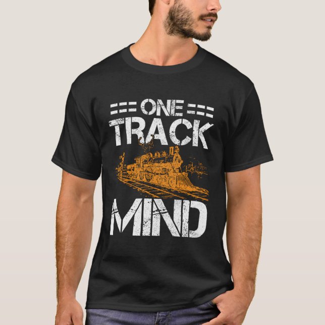 Zuglokomotive Modellbahn T-Shirt (Vorderseite)