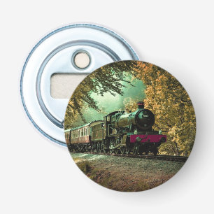 Zuglokomotive Retro Vintage Herbstlaub Flaschenöffner