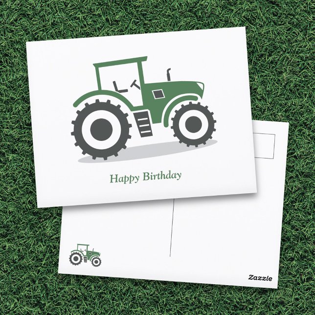 Zugmaschine Postkarte (Farm Tractor Postcard)