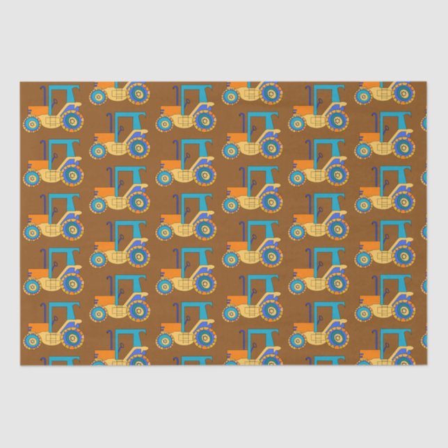 Zugmaschine Seidenpapier (Vorderseite)