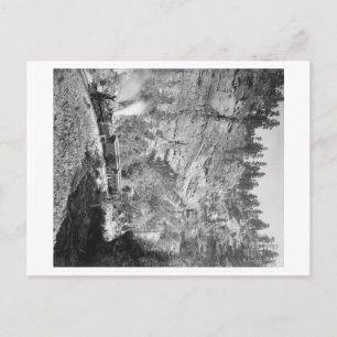 Zugpassagen durch Elk Canyon in der Nähe Postkarte