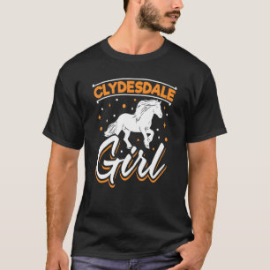 Zugpferd Schottland Pferd für Reiter Clydesd T-Shirt