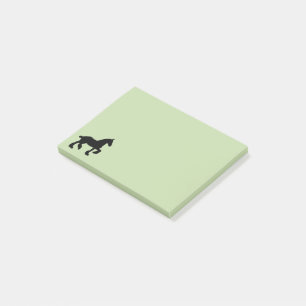 Zugpferd-Silhouette Post-it Klebezettel